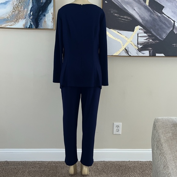 KAY UNGER Jenna Stretch Crepe Jumpsuit w/ Grommet - Picture 6 of 12
